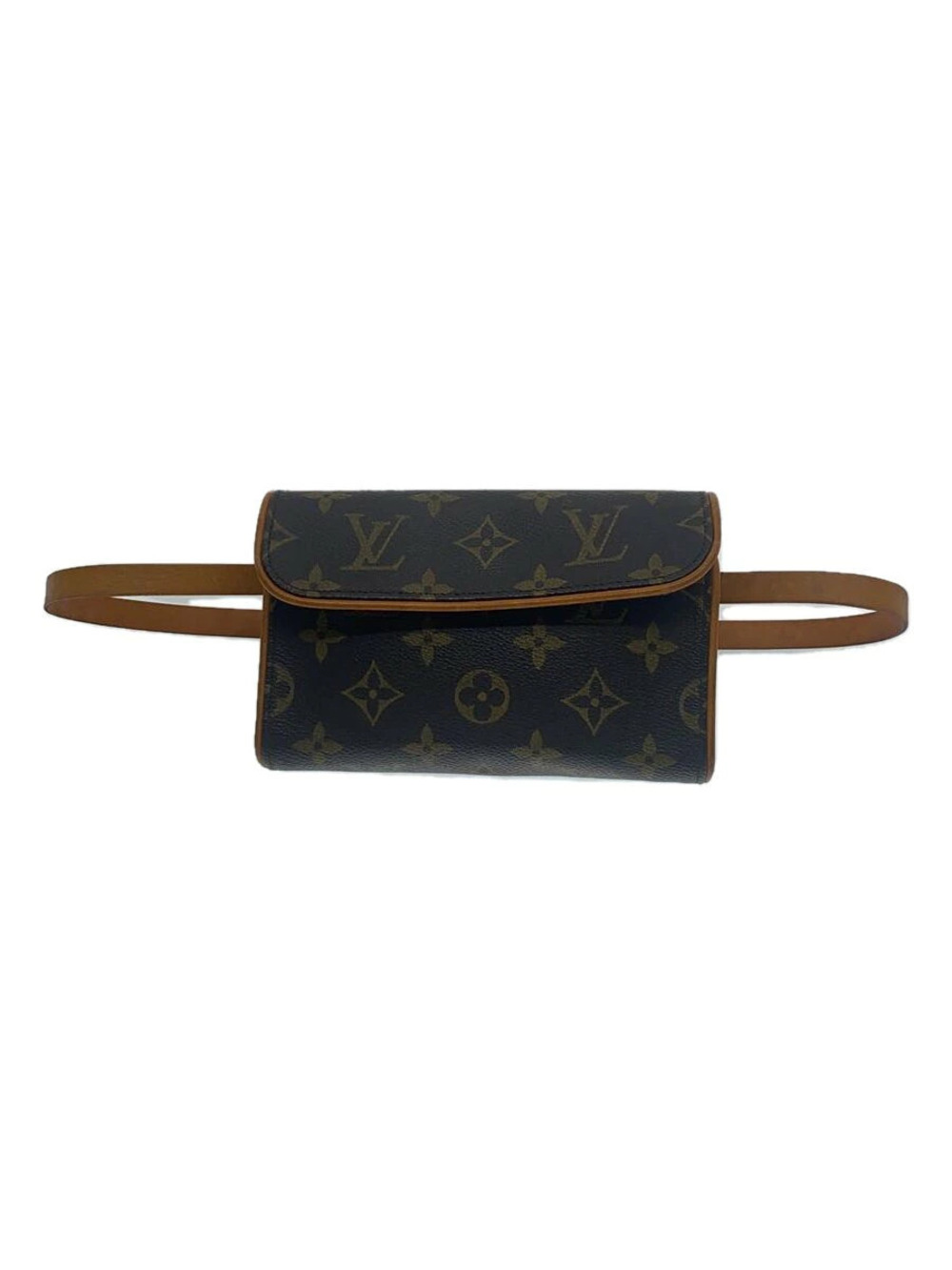 LOUIS VUITTON Pochette Florentine Monogram Canvas Brown